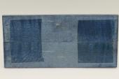 Plaquettes pour la coutellerie, Erable sycomore ond&eacute; stabilis&eacute; bleu, ref:PESOs72817b