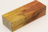 Bloc pour la coutellerie, Erable sycomore ond&eacute; stabilis&eacute; multicolore, ref:BESOs72852mu