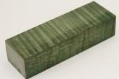 Bloc pour la coutellerie, Erable sycomore ond� stabilis� vert, ref:BESOs72856ve