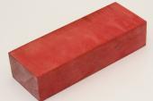 Bloc pour la coutellerie, Erable sycomore ond� stabilis� rouge, ref:BESOs72858r
