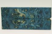 Plaquettes pour la coutellerie, Loupe d'Erable N�gundo stabilis� bleu, ref:PLpErs72961b