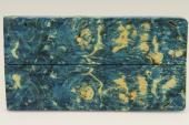 Plaquettes pour la coutellerie, Loupe d'Erable N�gundo stabilis� bleu, ref:PLpErs72962b
