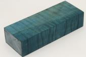 Bloc pour la coutellerie, Erable sycomore ond� stabilis� bleu, ref:BESOs73067b
