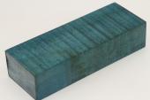 Bloc pour la coutellerie, Erable sycomore ond� stabilis� bleu, ref:BESOs73066b