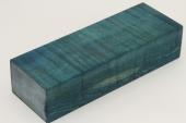 Bloc pour la coutellerie, Erable sycomore ond&eacute; stabilis&eacute; bleu, ref:BESOs73066b
