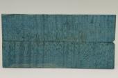 Plaquettes pour la coutellerie, Erable sycomore ond&eacute; stabilis&eacute; bleu, ref:PESOs73061b