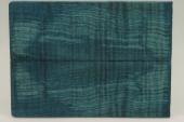 Plaquettes pour la coutellerie, Erable sycomore ond� stabilis� bleu, ref:PESOs73064b