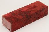 Bloc pour la coutellerie, Loupe de Peuplier stabilis� rouge, ref:BLpPEs73176r