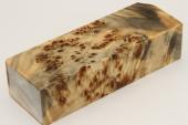 Bloc pour la coutellerie, Loupe de Peuplier stabilis� naturel, ref:BLpPEs73180na