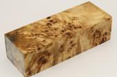 Bloc pour la coutellerie, Loupe de Peuplier stabilis&eacute; naturel, ref:BLpPEs73183na