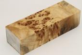 Bloc pour la coutellerie, Loupe de Peuplier stabilis&eacute; naturel, ref:BLpPEs73180na