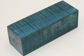 Bloc pour la coutellerie, Erable sycomore ond� stabilis� bleu, ref:BESOs73317b