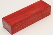 Bloc pour la coutellerie, Erable sycomore ond&eacute; stabilis&eacute; rouge, ref:BESOs73318r