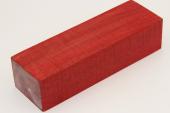 Bloc pour la coutellerie, Erable sycomore ond� stabilis� rouge, ref:BESOs73319r