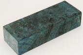 Bloc pour la coutellerie, Loupe de Peuplier stabilis&eacute;e bleu, ref:BLpPEs73438b