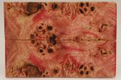 Plaquettes pour la coutellerie, Loupe de Peuplier stabilis� rouge, ref:PLpPEs73479r