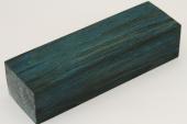 Bloc pour la coutellerie, H&ecirc;tre &eacute;chauff&eacute; stabilis&eacute; bleu, ref:BHs73801b