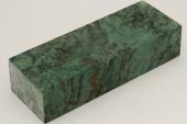 Bloc pour la coutellerie, Loupe de Peuplier stabilis&eacute; vert, ref:BLpPEs73833ve