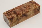 Bloc pour la coutellerie, Loupe de Peuplier stabilis�e marron, ref:BLpPEs73856ma