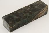 Bloc pour la coutellerie, Loupe de Peuplier stabilis&eacute;e noire, ref:BLpPEs73872nr