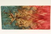 Plaquettes pour la coutellerie, Bouleau de Car�lie stabilis� multicolore, ref:PBMs73927mu