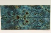 Plaquettes pour la coutellerie, Loupe de Peuplier stabilis�e bleue, ref:PLpPEs74053b