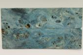 Plaquettes pour la coutellerie, Loupe de Peuplier stabilis&eacute;e bleue, ref:PLpPEs74054b