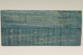 Plaquettes pour la coutellerie, Erable sycomore ond&eacute; stabilis&eacute; bleu, ref:PESOs74129b