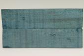 Plaquettes pour la coutellerie, Erable sycomore ond&eacute; stabilis&eacute; bleu, ref:PESOs74131b