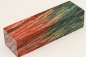 Bloc pour la coutellerie, H�tre �chauff� stabilis� multicolore, ref:BHs74186mu