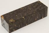 Bloc pour la coutellerie, Loupe d'Erable N�gundo stabilis� noir/vert, ref:BLpErs74306nr
