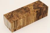 Bloc pour la coutellerie, H&ecirc;tre &eacute;chauff&eacute; stabilis&eacute; naturel, ref:BHs74509na