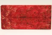 Plaquettes pour la coutellerie, Loupe de Peuplier stabilis� rouge, ref:PLpPEs74528r