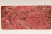 Plaquettes pour la coutellerie, Loupe de Peuplier stabilis&eacute; rouge, ref:PLpPEs74528r