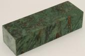 Bloc pour la coutellerie, Loupe de Peuplier stabilis&eacute; vert, ref:BLpPEs74543ve