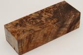 Bloc pour la coutellerie, Loupe de Peuplier stabilis�e marron, ref:BLpPEs74547ma