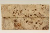 Plaquettes pour la coutellerie, Loupe de Peuplier stabilis&eacute; naturel, ref:PLpPEs74552na