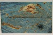 Plaquettes pour la coutellerie, loupe de Fr&ecirc;ne stabilis&eacute; bleue, ref:PLpFrs74567b