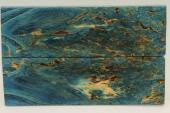 Plaquettes pour la coutellerie, loupe de Fr�ne stabilis� bleue, ref:PLpFrs74567b