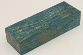 Bloc pour la coutellerie, loupe de Fr�ne stabilis�e bleue, ref:BLpFrs74683b