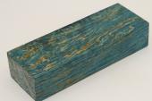 Bloc pour la coutellerie, loupe de Fr�ne stabilis�e bleue, ref:BLpFrs74684b