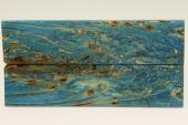 Plaquettes pour la coutellerie, loupe de Fr�ne stabilis� bleue, ref:PLpFrs74685b