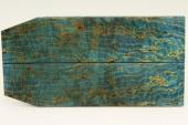 Plaquettes pour la coutellerie, loupe de Fr�ne stabilis� bleue, ref:PLpFrs74686b