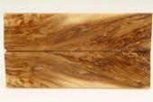 Plaquettes pour la coutellerie, loupe de Fr�ne stabilis�e naturelle, ref:PLpFs74698na