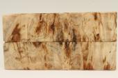 Plaquettes pour la coutellerie, Loupe de Peuplier stabilis&eacute; naturel, ref:PLpPEs74990na