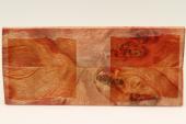 Plaquettes pour la coutellerie, Loupe de Peuplier stabilis&eacute; orange, ref:PLpPEs74986o