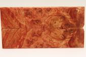 Plaquettes pour la coutellerie, Loupe de Peuplier stabilis� orange, ref:PLpPEs74987o