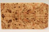 Plaquettes pour la coutellerie, Loupe de Peuplier stabilis� orange, ref:PLpPEs74989o