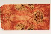 Plaquettes pour la coutellerie, Loupe de Peuplier stabilis� orange, ref:PLpPEs74988o