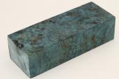 Bloc pour la coutellerie, Loupe de Peuplier stabilis&eacute;e bleu, ref:BLpPEs75003b